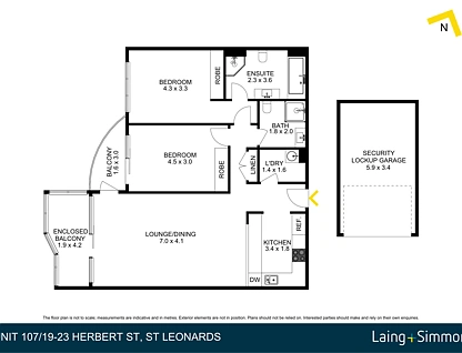 107/19-23 Herbert Street, St Leonards, Lower North Shore, 2 Bedrooms, 2 Bathrooms, Apartment