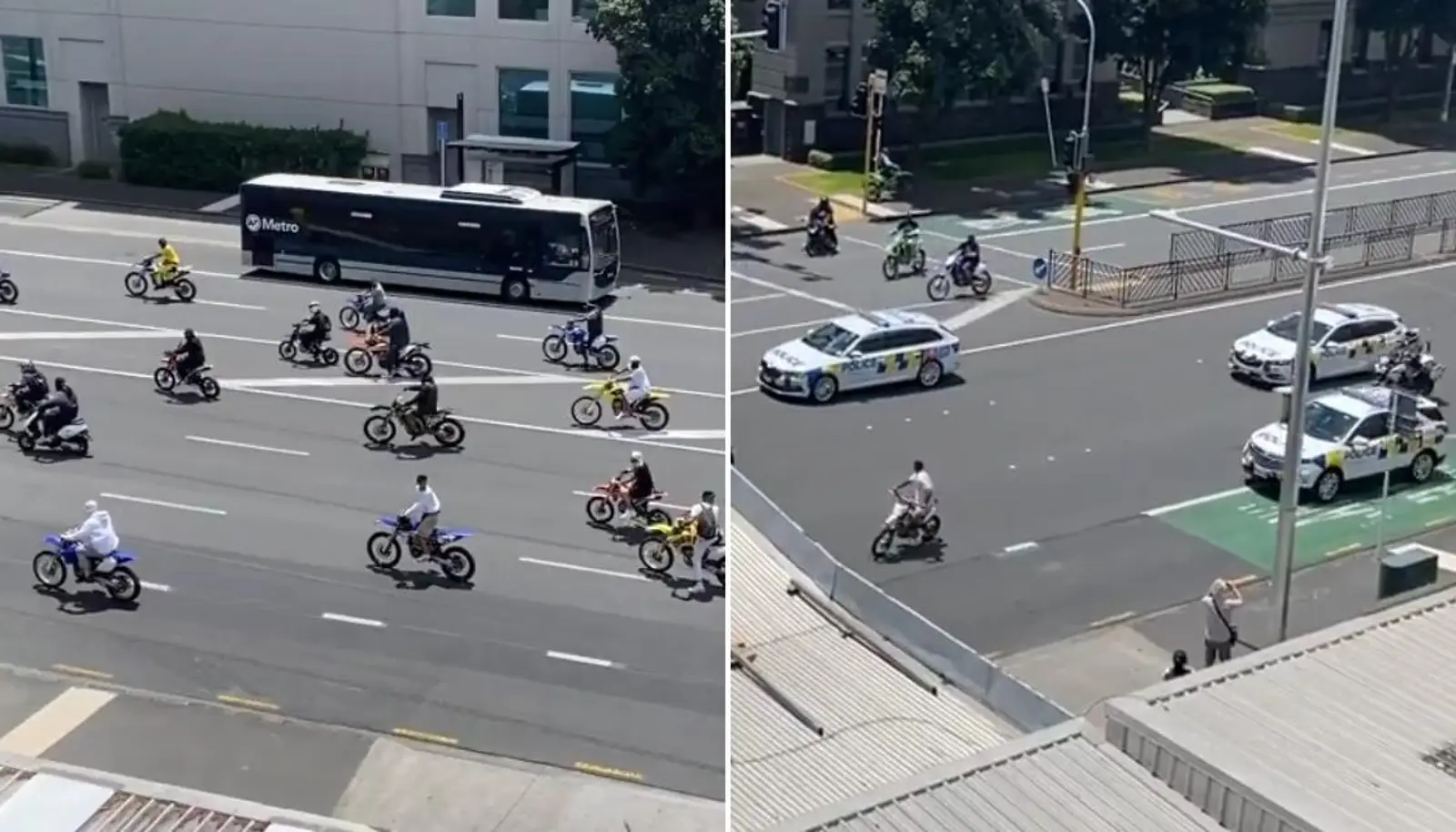 简直了!奥克兰CBD上演壮观一幕,看得人目瞪口呆