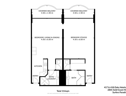 402/2801 Gold Coast Highway, Surfers Paradise, Gold Coast, 2房, 2浴, Apartment