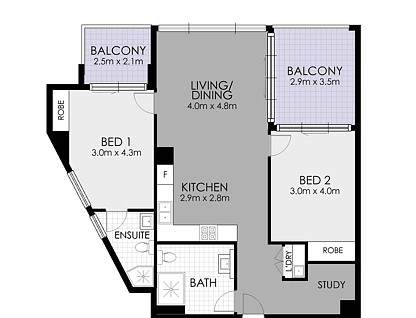 210/7 Nipper Street, Homebush, Inner West, 2 غرف, 2 حمامات, Apartment