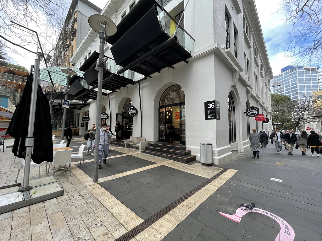 Auckland Central  Lorne Street Retail with outdoor seating