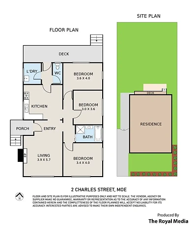 2 CHARLES STREET, Moe, VIC 3825, 3 Bedrooms, 1 Bathrooms, House