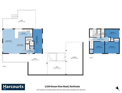 2/104 Ocean View Road, Hillcrest, North Shore City, Auckland, 4房, 2浴, 独立屋