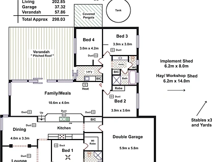 Lot 302 South Street, Hamley Bridge, Barossa - Yorke - Mid North, 4 Bedrooms, 2 Bathrooms, House