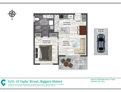 11/11-19 Taylor Street, Biggera Waters, Gold Coast, 1 chambres, 1 salles de bain, Apartment