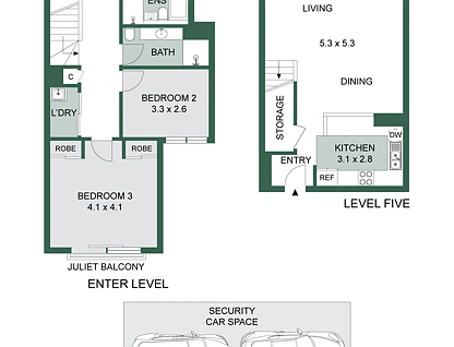 506L/780 Bourke Street, Redfern, Sydney CBD, 3 rūma, 2 rūma horoi, Apartment