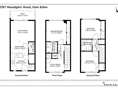 3,9,17-21 Don Oliver Lane, Glen Eden, Waitakere City, 3 રૂમ, 2 બાથરૂમ, Townhouse