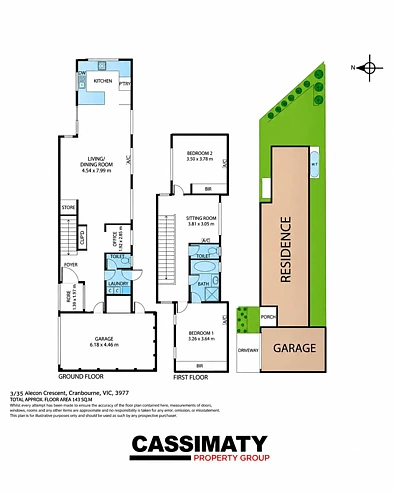 户型图 - 3/35 Arleon Crescent, Cranbourne, VIC 3977