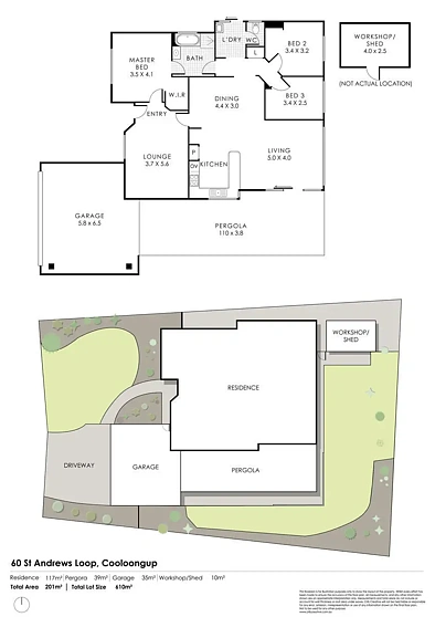 60 St Andrews Loop, Cooloongup, WA 6168, 3 slaapkamers, 1 badkamers, House