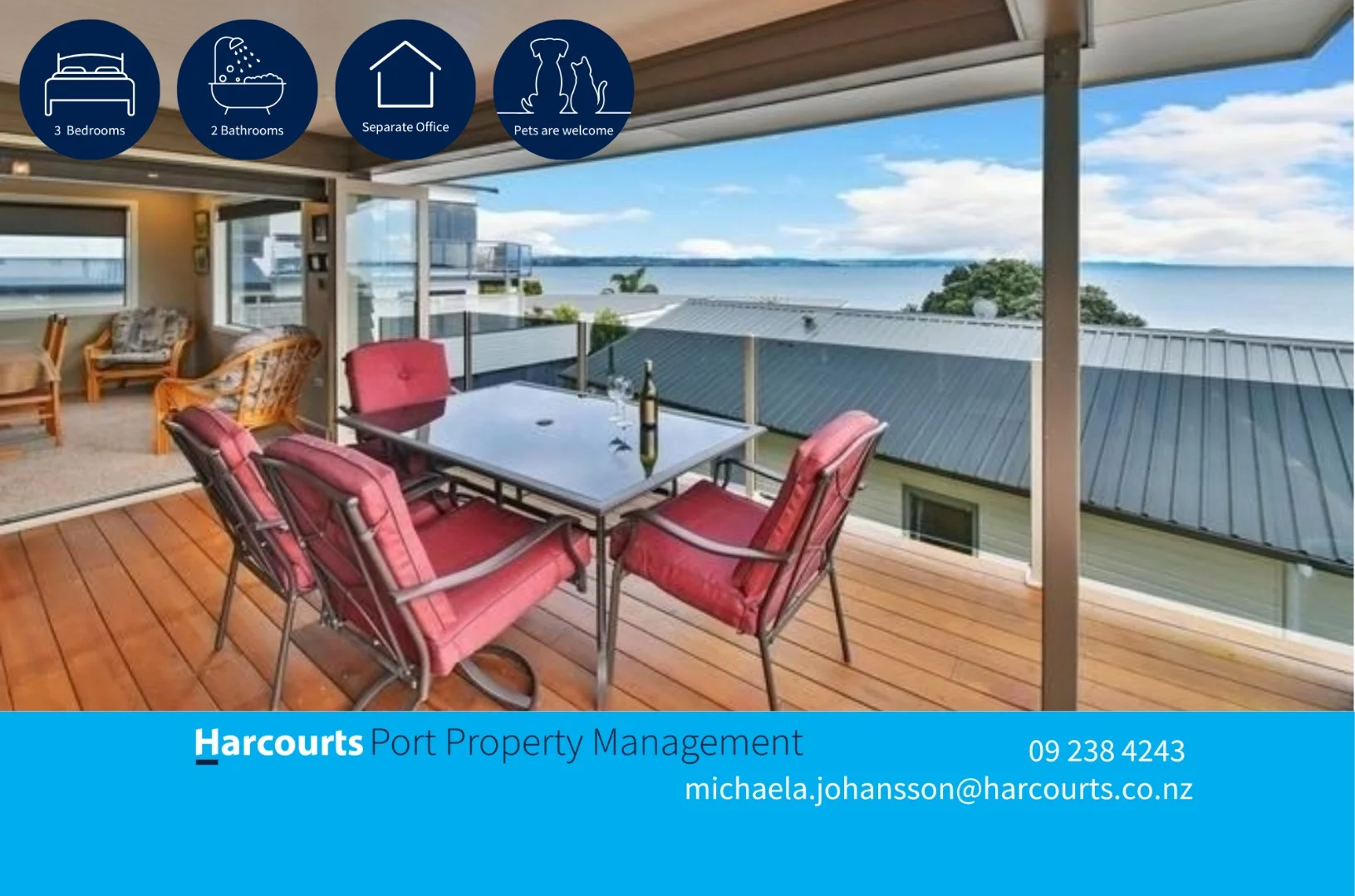 Property offers a small office or 4th bedroom