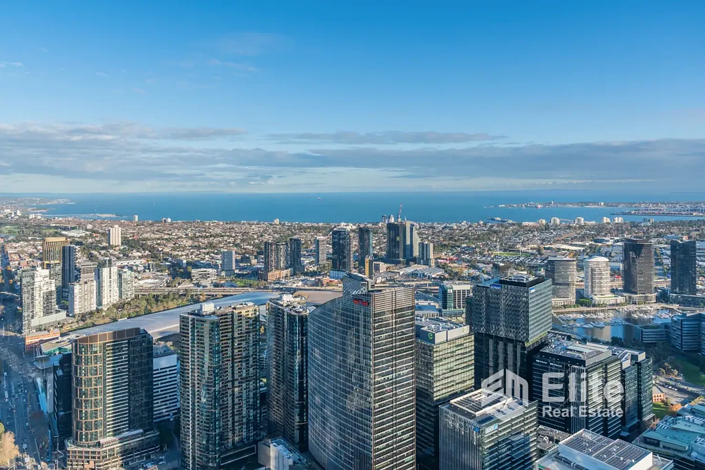 Melbourne 2房 高空奢华，尽览海湾与城市全景 Sky-High Luxury with Panoramic Bay & City Views