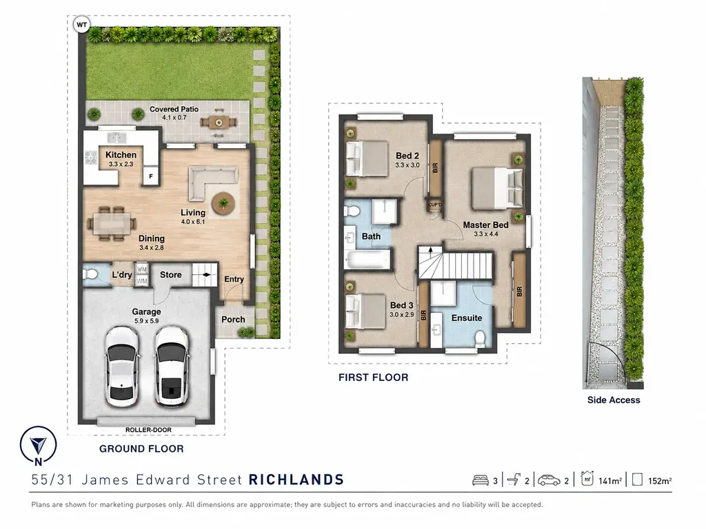 Richlands 3બેડરૂમ Corner Position, Double Garage & Exceptional Value