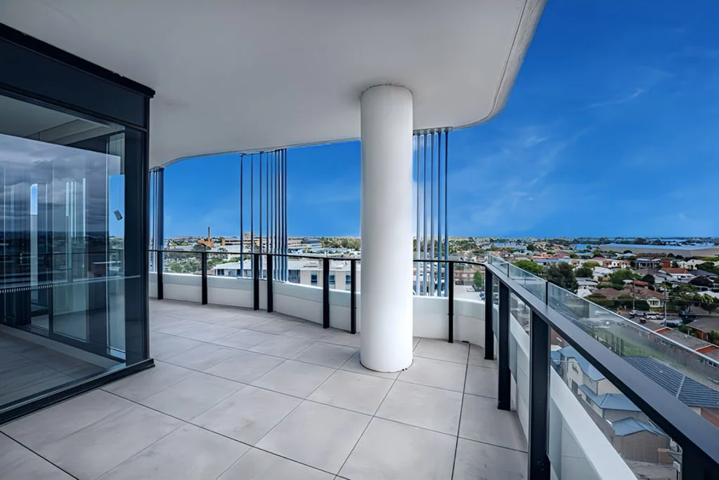 Footscray 2部屋 Spacious 2-Bedroom Apartment with Expansive Balcony and Stunning Views
