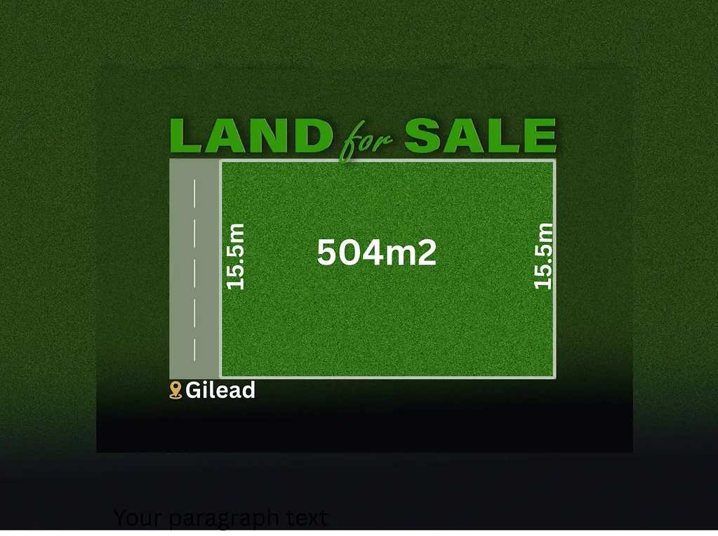 Gilead Skip the Wait! Registered Land in Gilead, Ready to Build