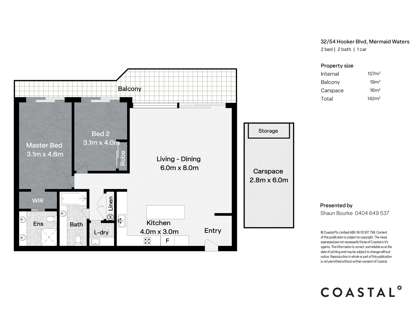 32/54 Hooker Boulevard, Mermaid Waters, QLD 4218, 2 Bedrooms, 2 Bathrooms, Apartment