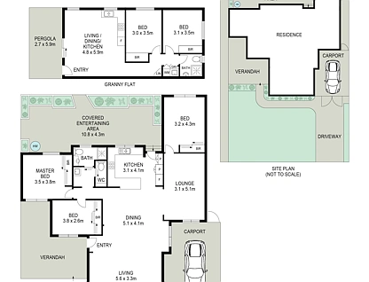 16 & 16A Prairie Vale Road, Bossley Park, South Western Suburbs, 5 غرف, 2 حمامات, House