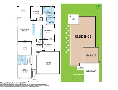 3 Bluegrass Circuit, Rasmussen, QLD 4815, 4房, 2浴, House