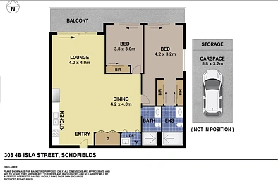 308/4B Isla Street, Schofields, NSW 2762, 2 chambres, 2 salles de bain, Apartment