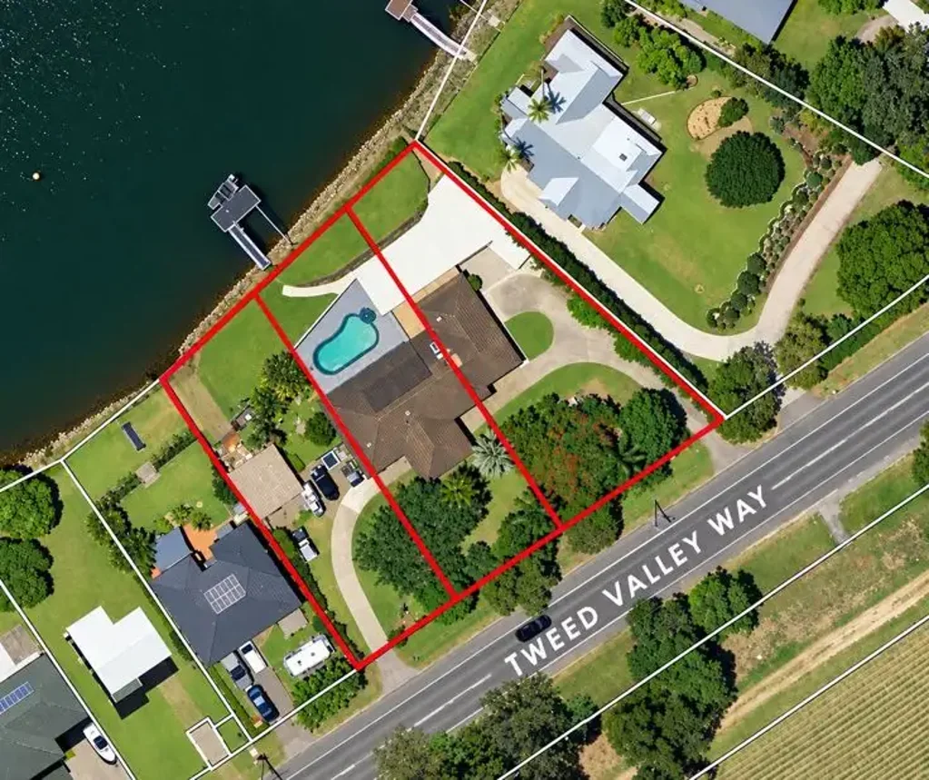 South Murwillumbah 4कमरा Rare Riverfront Oasis!