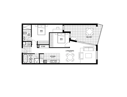 102/27 Rebecca Street, Schofields, Outer Western Sydney, 2 Kuwarto, 2 Banyo, Apartment