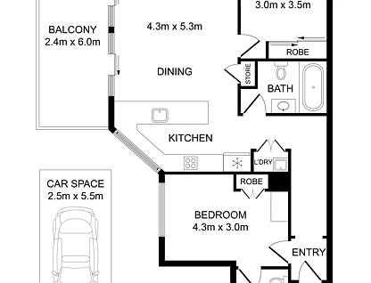 201/357-359 Great Western Highway, South Wentworthville, Parramatta (Northwest suburbs), 2 Kuwarto, 2 Banyo, Apartment