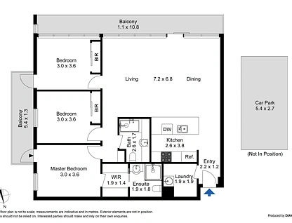1705/83 Queensbridge Street, Southbank, Melbourne CBD, 3 Kuwarto, 2 Banyo, Apartment