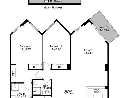 48/208-226 Pacific Highway, Hornsby, Upper North Shore, 2 ਕਮਰੇ, 2 ਬਾਥਰੂਮ, Unit