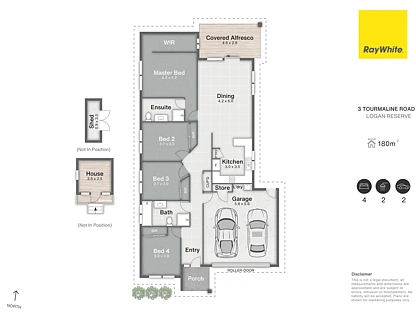 3 Tourmaline Road, Logan Reserve, QLD 4133, 4部屋, 2バスルーム, House