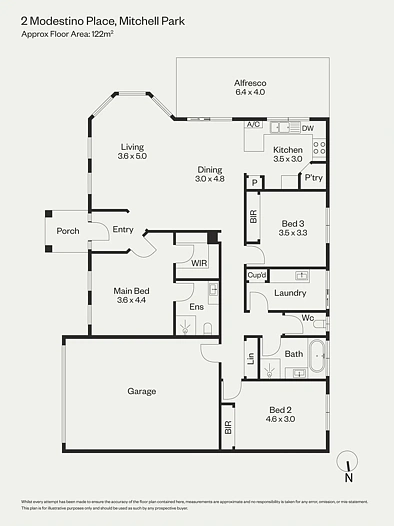 2 Modestino Place, Mitchell Park, VIC 3355, 3房, 2浴, House