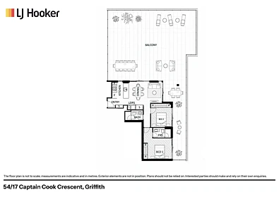 54/17 Captain Cook Crescent, Griffith, ACT 2603, 2 slaapkamers, 2 badkamers, Apartment