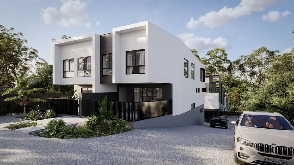 Everton Hills 4房 Everton Hills宁静绿树 精致现代设计 三室四室可选 高端Bosch电器 开放式室内外空间 超大主套房 低维护豪华生活 MACADAMIA RESIDENCES - ARCHITECTURAL TOWNHOME LIVING