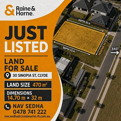 30 Sinopia Street, Clyde, VIC 3978, 0房, 0浴, Section