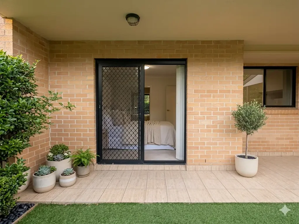 Roseville 2ห้องนอน A Rare Garden Oasis in a Solid Full-Brick Building