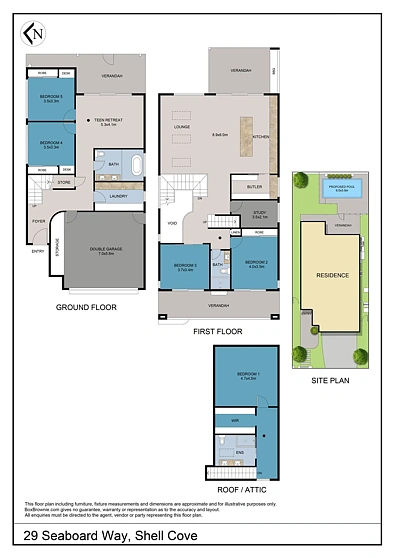 29 Seaboard Way, Shell Cove, NSW 2529, 5房, 3浴, House