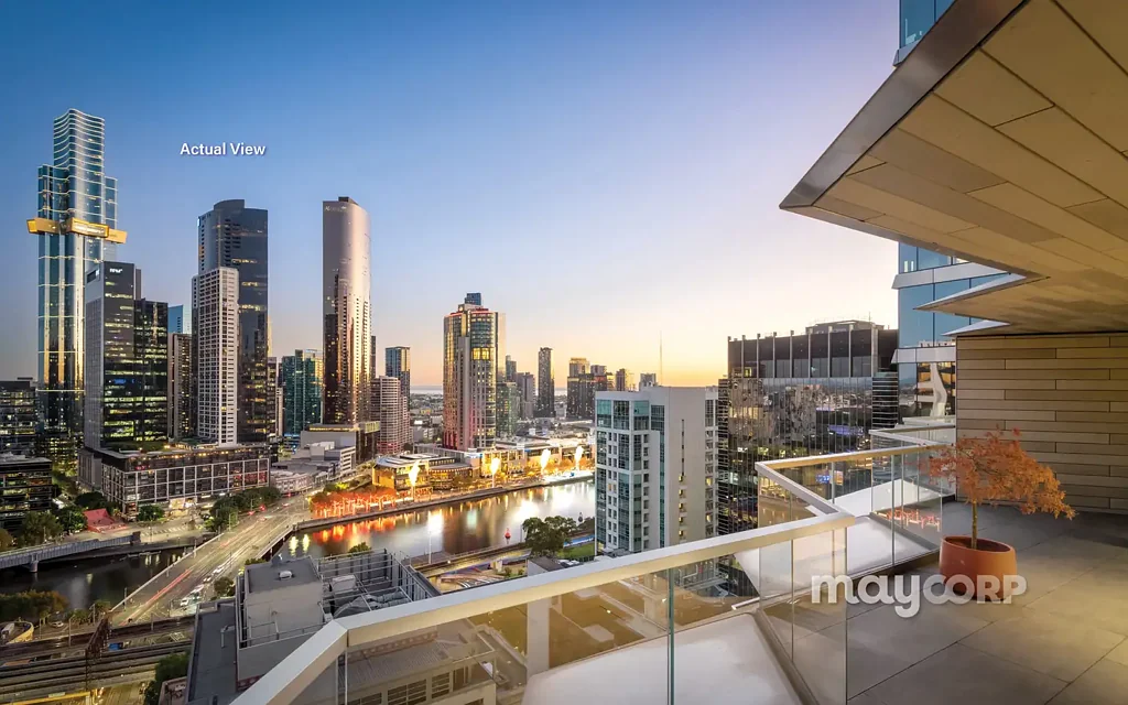 Melbourne 2कमरा Prestige Riverfront Living with Panoramic Bay & Skyline Views | Collins Arch