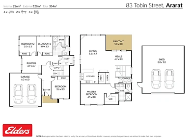 83 Tobin Street, Ararat, VIC 3377, 4 Bedrooms, 2 Bathrooms, House