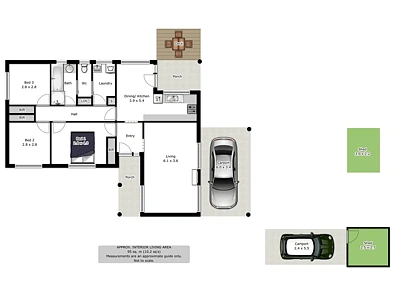 मंजिल योजनाएँ - 2 Hague Road, Wodonga, VIC 3690
