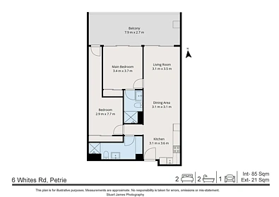 5/6 Whites Road, Petrie, QLD 4502, 2 slaapkamers, 2 badkamers, Apartment