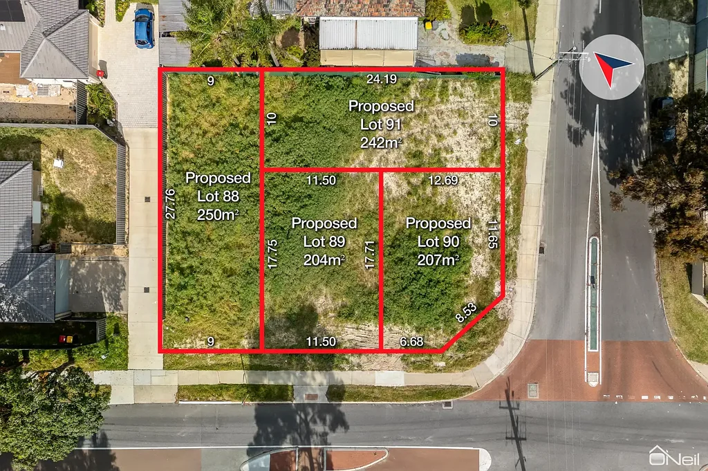 Kelmscott RARE 903SQM DEVELOPMENT SITE WITH PROPOSED 4-LOT SUBDIVISION