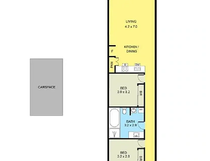107/76 Epping Road, Epping, North Melbourne, 2房, 1浴, Apartment