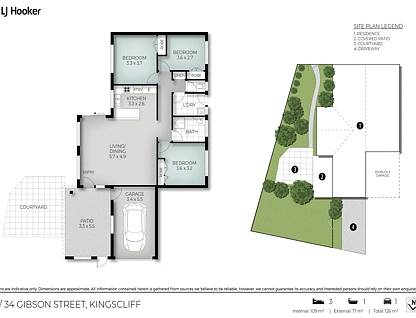 1/34 Gibson Street, Kingscliff, North Coast, 3 Bedrooms, 1 Bathrooms, Apartment