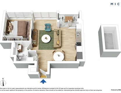 1201/560 Lonsdale Street, Melbourne, Melbourne CBD, 1 Schlafzimmer, 1 Badezimmer, Apartment