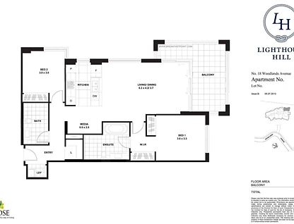 212/18 Woodlands Avenue, Breakfast Point, Inner West, 2 ห้องนอน, 2 ห้องน้ำ, Apartment