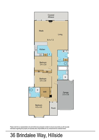 36 Brindalee Way, Hillside, VIC 3037, 3 침실, 2 욕실, House