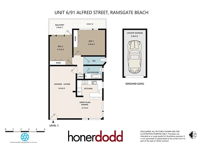 6/91 Alfred Street, Ramsgate Beach, St George, 2 Schlafzimmer, 1 Badezimmer, Apartment