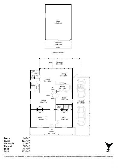 फ्लोर प्लान - 9 Percy Street, Prospect, SA 5082