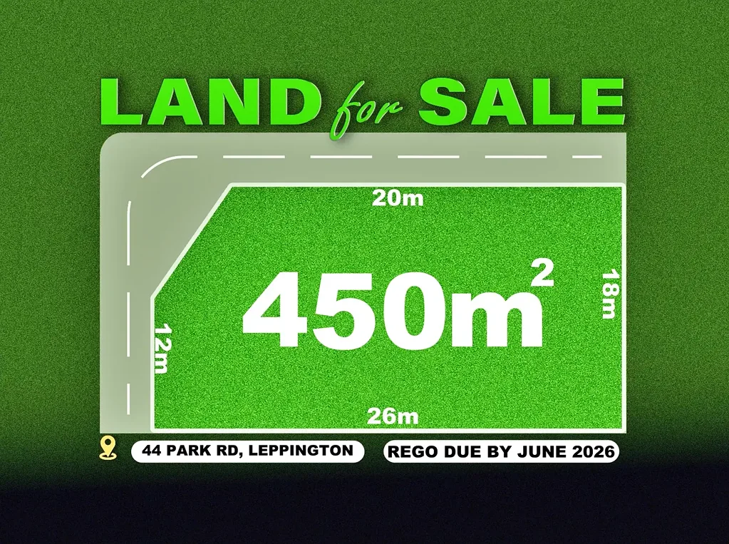 Leppington 18米阔景前廊 450平米宽绰地块 地铁学校近便 未来机场利好 Opportunity to Secure Your Land | Registration JUNE-2026