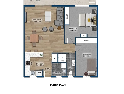 404/100 Booner Street, 'Providence Apartments', Hawks Nest, NSW 2324, 2 ਕਮਰੇ, 1 ਬਾਥਰੂਮ, Apartment