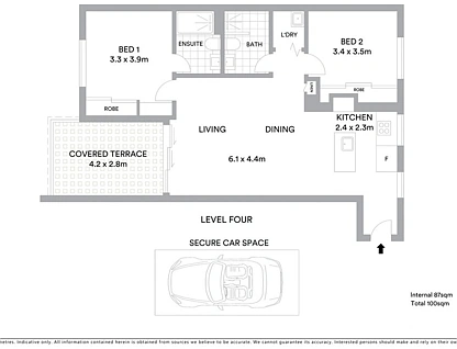 401D/144 Dunning Ave, Rosebery, Eastern Suburbs, 2 ห้องนอน, 2 ห้องน้ำ, Apartment