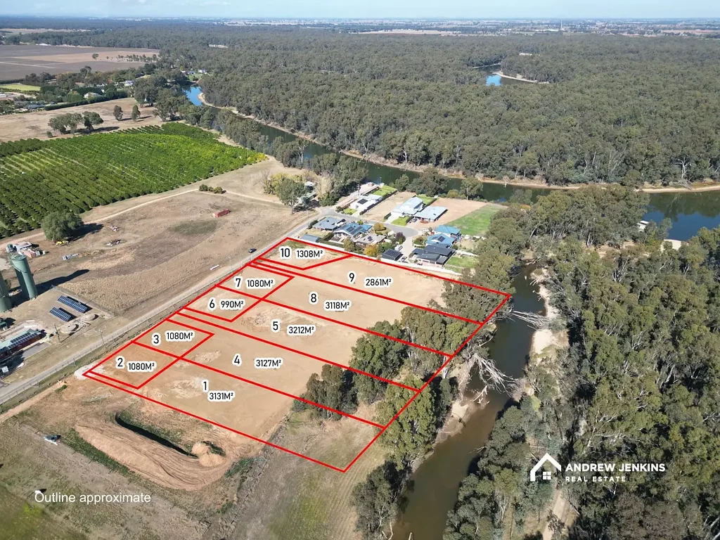 Barooga  Barooga’s Finest Lifestyle Blocks – Rare Creek Front & Townside Allotments